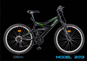 Bicicleta ROCKET 2641-18V-Model 2013 - DHS