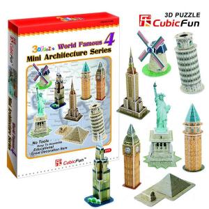 Puzzle 3D- Mini Arhitectures Series 4- Cubicfun