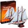 Puzzle 3d- two masted schooner-