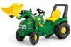 Tractor cu pedale copii 046638 verde rolly toys
