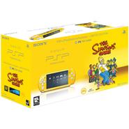 Consola PSP Yellow + Joc The Simpsons Game