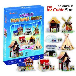 Puzzle 3D World Traditional House- Cubicfun