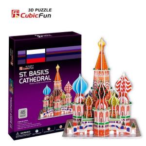 Puzzle 3D- Catedrala Sf. Vasile- Cubicfun