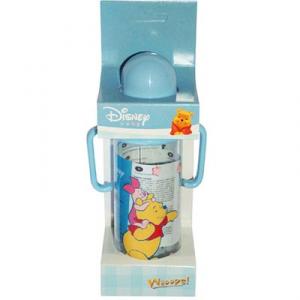 DISNEY - BIBERON SEMITRANSPARENT CU MANERE 250ml