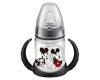 NUK - Biberon PP 150 ml cu 2 toarte si adaptor silicon DISNEY Mickey Mouse