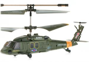 Elicopter Black Hawk UH-60 cu Gyro, 3 canale, de interior S102G - Syma