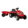 Tractor cu pedale si remorca copii 33045 rosu Smoby