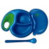 Nuby - set castron cu capac, lingurita pentru microunde