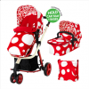 Carucior sistem 2 in 1 giggle red bubbles cosatto