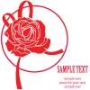 Sticker trandafir personalizat cu numele tau
