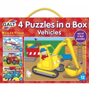 Galt - 4 Puzzles in a box - Vehicule