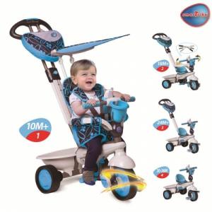 Tricicleta Dream Touch Steering 4 in 1 Blue Smart Trike