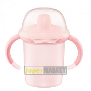 NUK - CANA MINI BABY ROSE, CU SUPAPA ANTI-CURGERE, 2 TOARTE, PESTE 8 LUNI