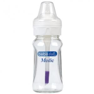 Biberon anti-colici 260 ml din sticla BebeduE