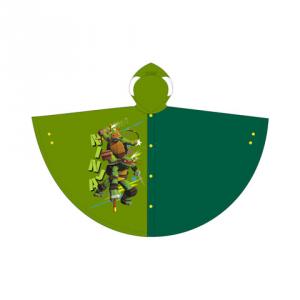 Poncho pentru ploaie si vant Testoasele Ninja verde deschis marimea 6 Arditex
