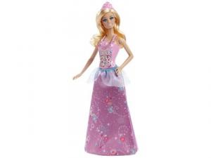 Papusa Barbie - Gama Petrecerea Printeselor- Rochie mov- Mattel