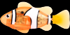 Robofish- pestisor tropical portocaliu- zuru toys