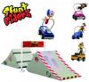 Pachet promo Stunt Riderz - 3 masini, 3 personaje, 1 set Big Air Jump- Vivid