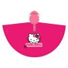 Poncho pentru ploaie si vant hello kitty roz inchis