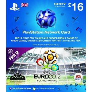 PlayStation Network Card - 16 + UEFA Euro 2012 PS3