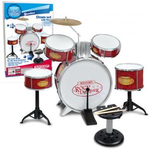 Set de tobe Rock Drummer cu scaun Bontempi