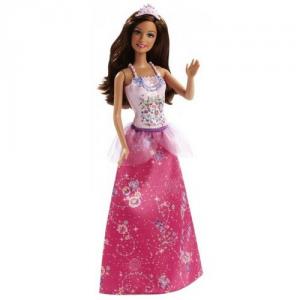 Papusa Barbie- Gama Petrecerea Printeselor- Satena- Mattel