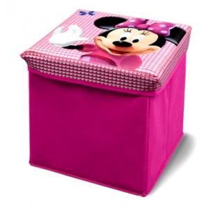 Taburet si cutie depozitare jucarii Disney Minnie Mouse Delta Children
