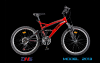 Bicicleta climber 2442-18v -model 2013- rosu negru