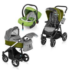 Baby Design Husky 04 green - Carucior Multifunctional 3 in 1