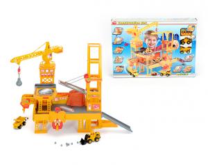 Set Constructii cu 2 masini si accesorii Dickie Toys