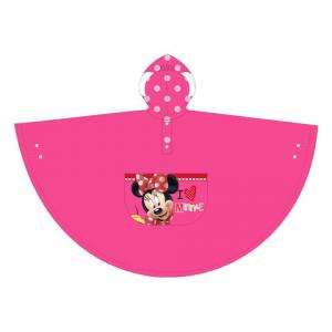 Poncho pentru ploaie si vant Minnie Mouse roz inchis marimea 6 Arditex