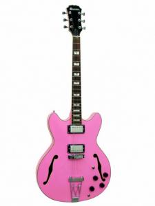 Dimavery - Chitara electrica hollow body SA-635 Pink