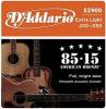 D'Addario - Corzi chitara acustica EZ900 Extra Light 85/15