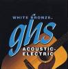 Ghs - corzi chitara electro-acustica 12-50 white bronze alloy