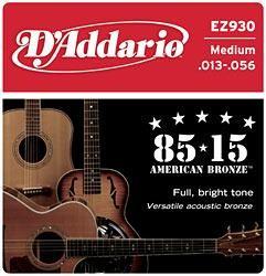 D'Addario Corzi chitara acustica EZ930 Medium 85/15