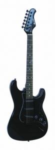 DIMAVERY ST-203 E-Guitar, gothik-black