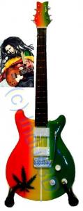 Indus3D Bob Marley Marijuana Guitar - Macheta chitara