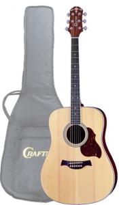 Crafter D 6/N Acoustic Guitar with Crafter SB-D Soft Bag