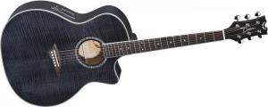 Dean Exotica Fm Acoustic/Electric Guitar - Trans Black