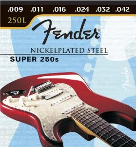 Fender - Corzi chitara electrica Super 250 Nickel-plated 9-42