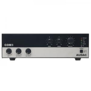 Audac COM 3 - Amplificator audio zonal cu mixer 30W