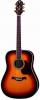 Crafter d 8/ts acoustic guitar, solid es top, bean chrome