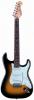 Cruzer st-120/3ts electric guitar, color sunburst, solid basswoo