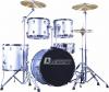 Dimavery ds-205 drum set, silver