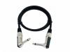 Omnitronic cable 1/4"plug to 1/4"plug angle 0,3m bl.