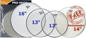 Remo PP-0250-BE Pro Pack Weatherking Emperor Clear 12,13,16,14