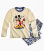 Pijama cu maneca lunga Disney Mickey ivory