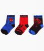 Set de 3 perechi de sosete spiderman albastru