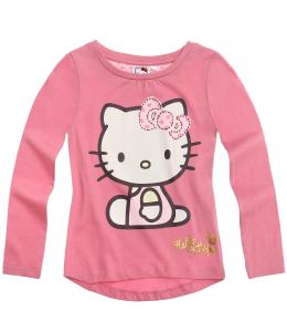 Bluza cu maneca lunga Hello Kitty wild rose
