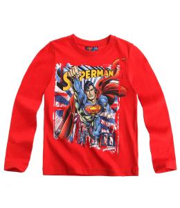 Bluza cu maneca lunga Superman rosie